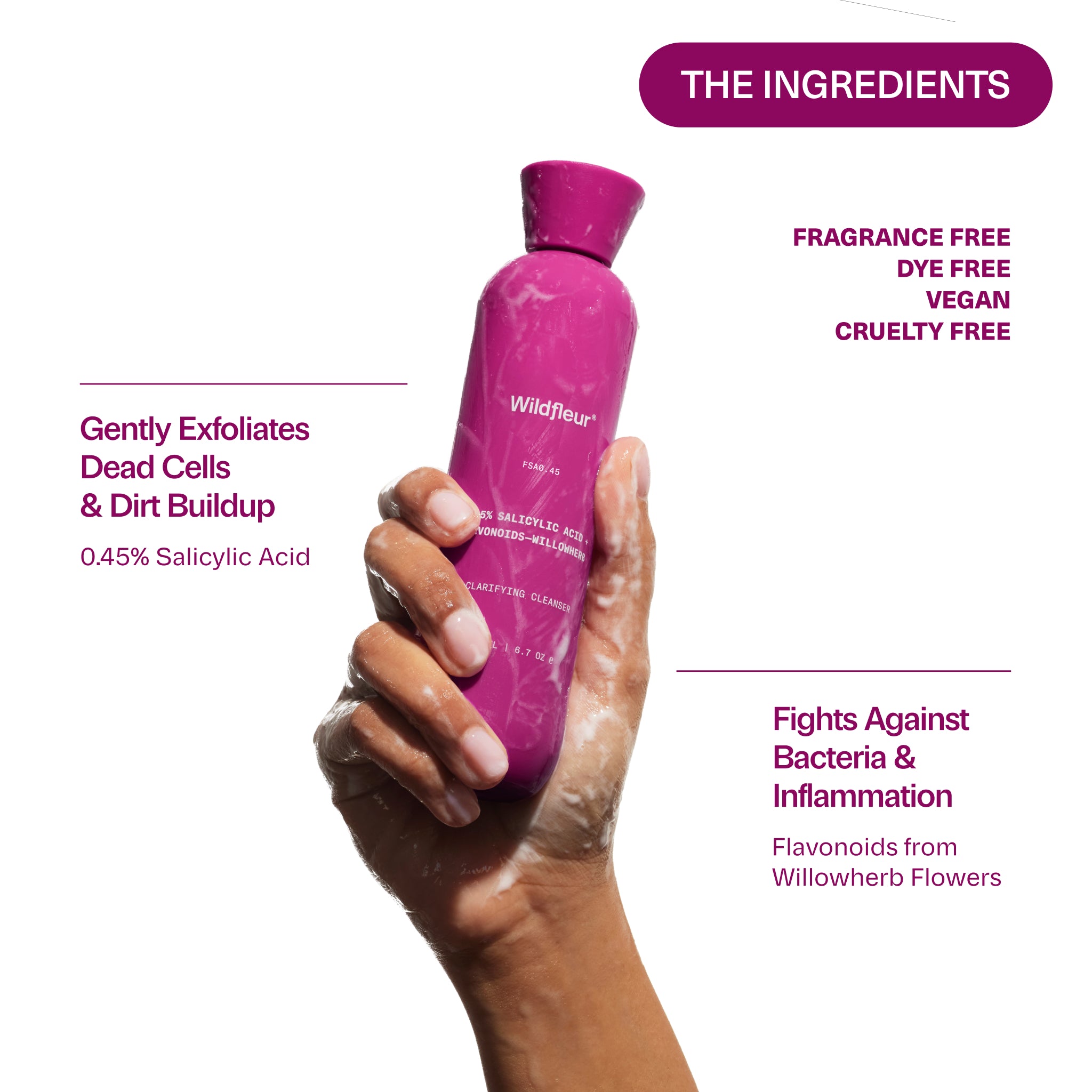 FSA0.45 Salicylic Acid 0.45% + Willowherb Clarifying Cleanser