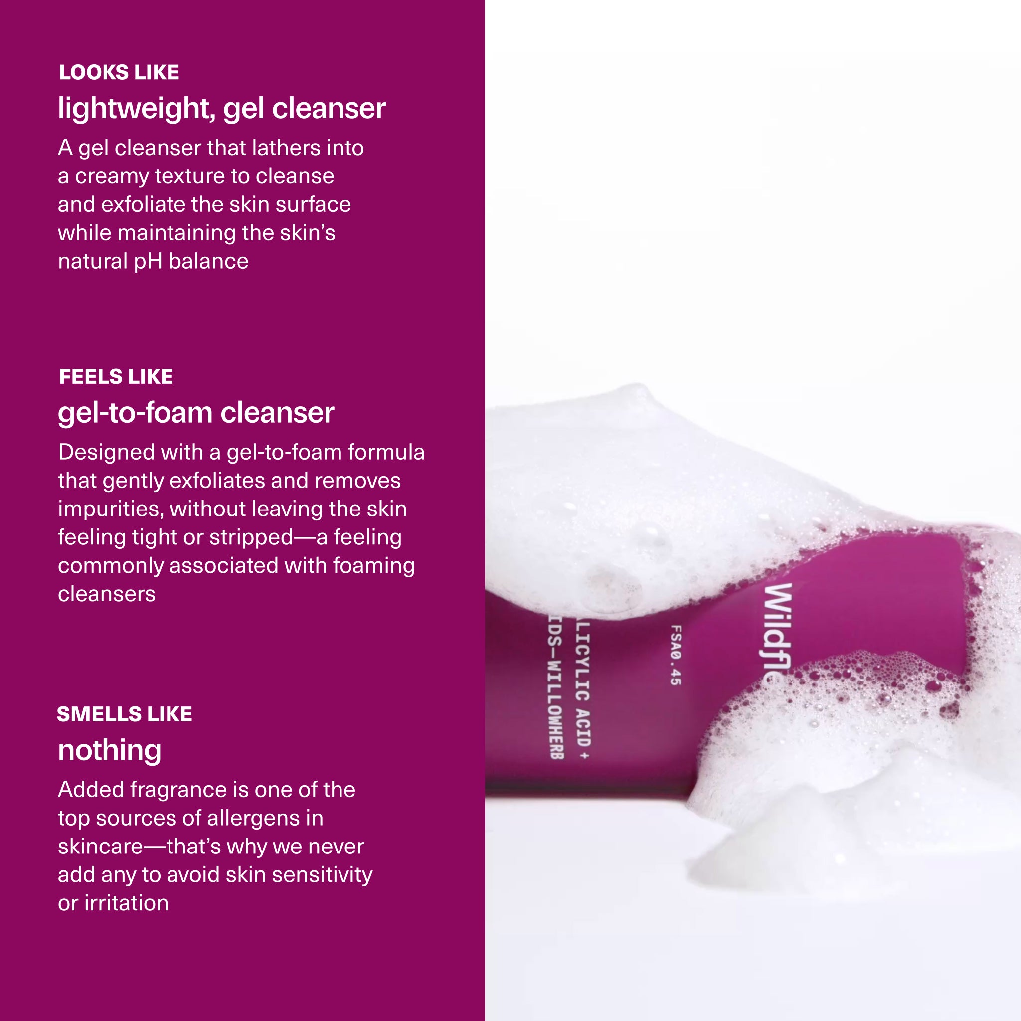 FSA0.45 Salicylic Acid 0.45% + Willowherb Clarifying Cleanser